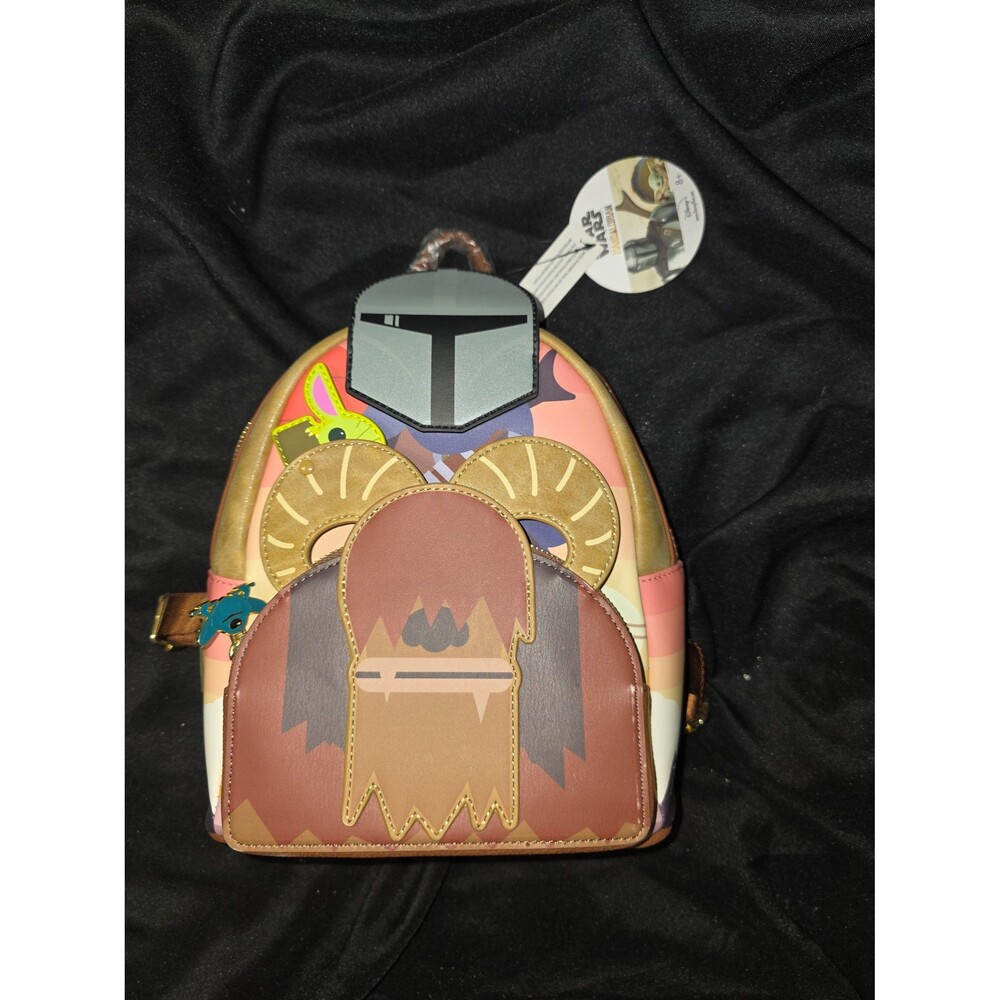 NWT loungefly Disney star wars grogu the child baby Yoda mini backpack bookbag!